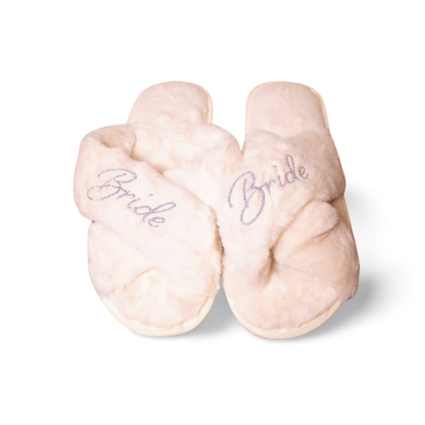 "Bride" Plush Crossband Slippers