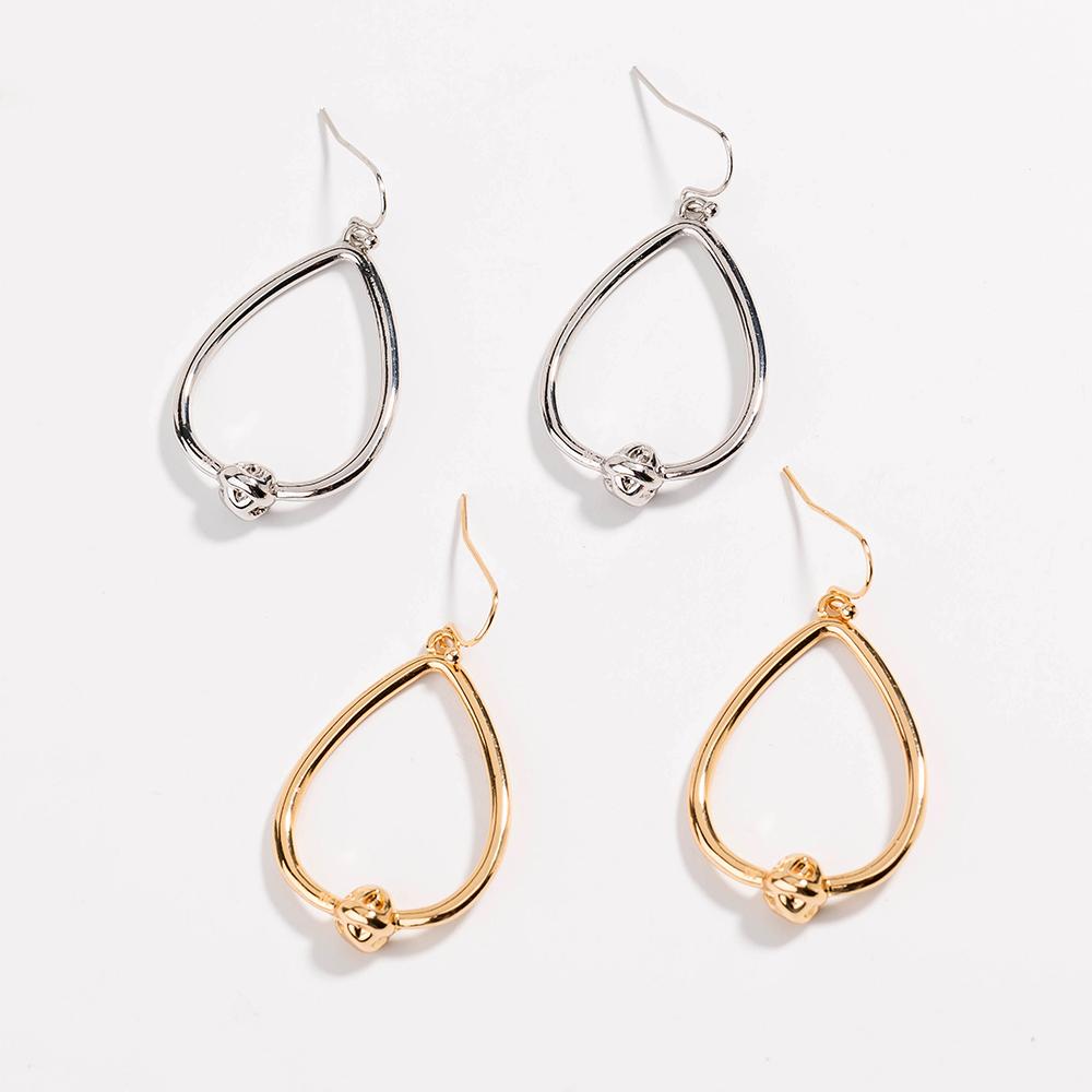 Dainty Love Knot Earrings