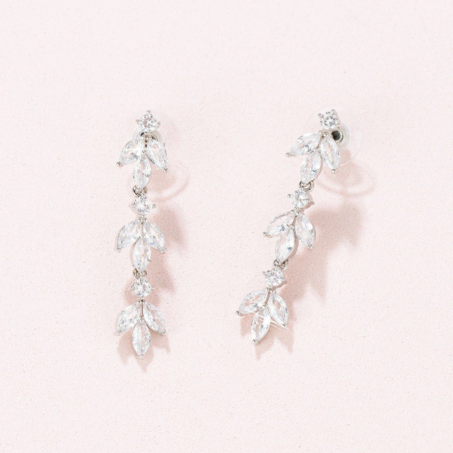 Flora CZ Drop Earrings