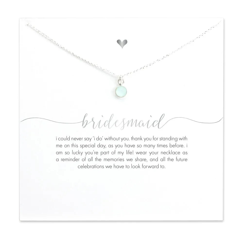 Carded Bridesmaid Necklace