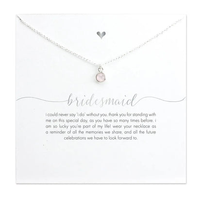 Carded Bridesmaid Necklace