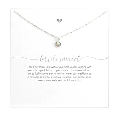 Carded Bridesmaid Necklace