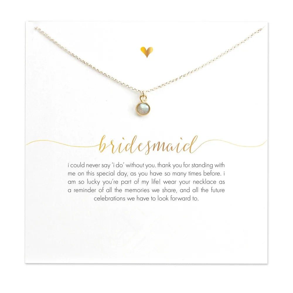 Carded Bridesmaid Necklace