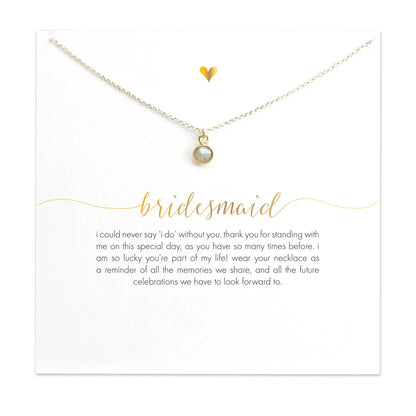 Carded Bridesmaid Necklace