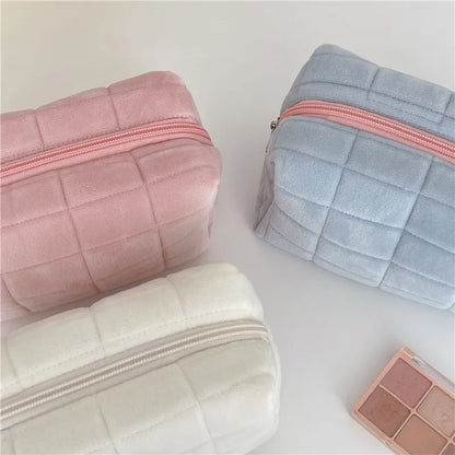 Plush Travel Make Up Toiletry Bag