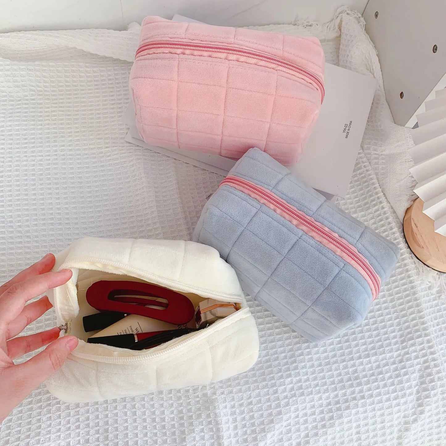 Plush Travel Make Up Toiletry Bag