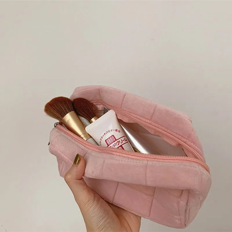 Plush Travel Make Up Toiletry Bag