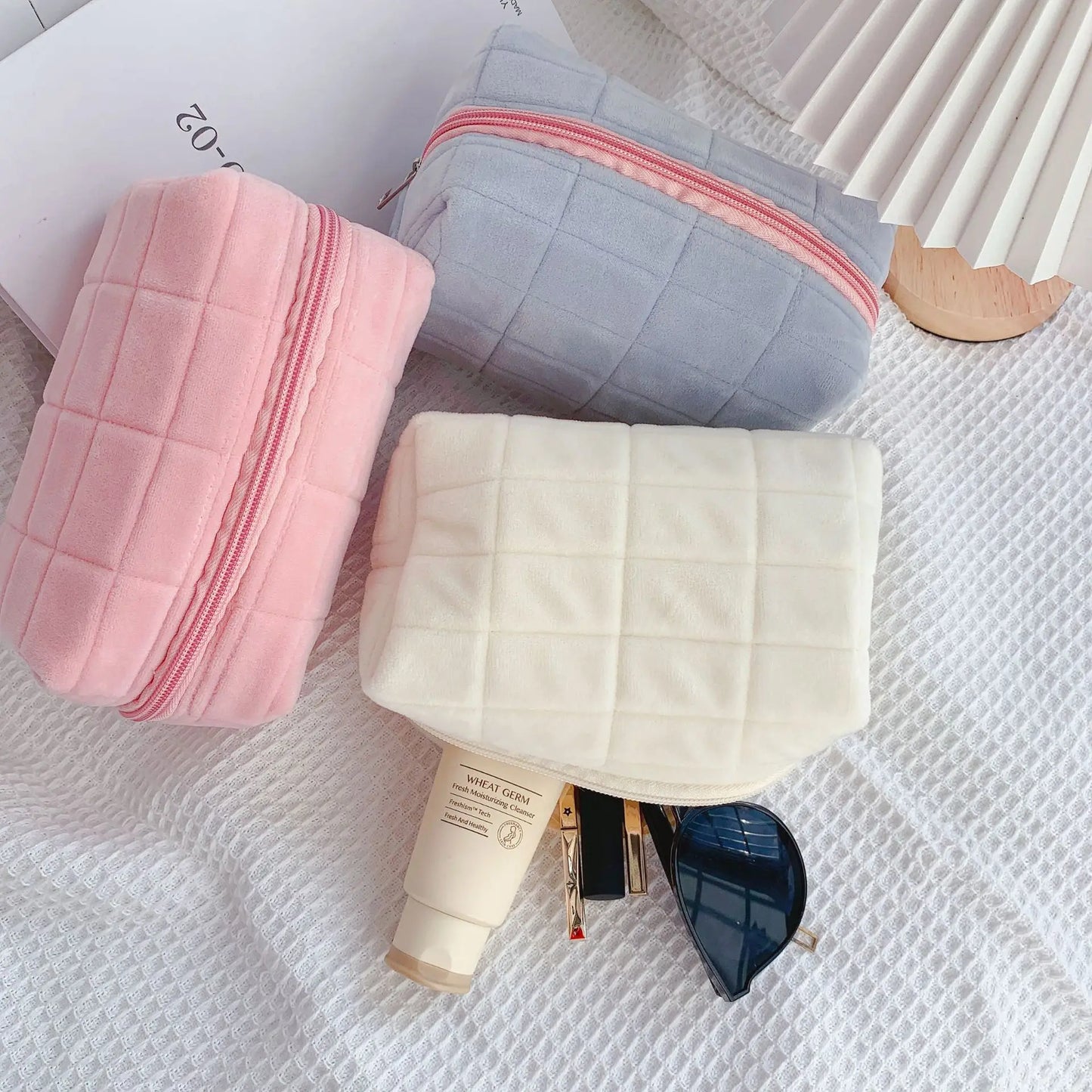 Plush Travel Make Up Toiletry Bag