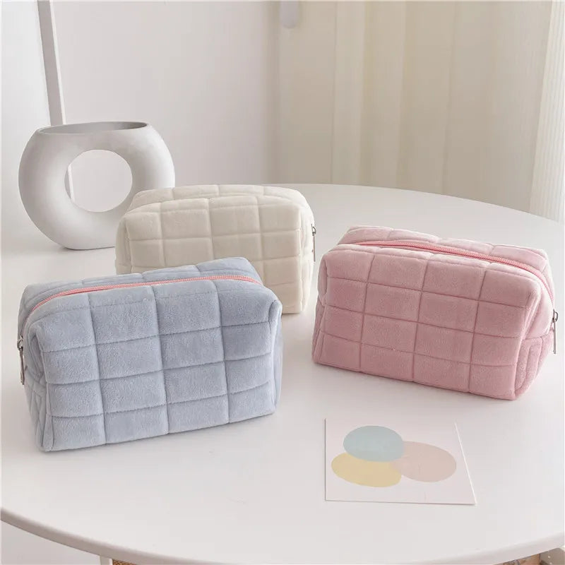 Plush Travel Make Up Toiletry Bag