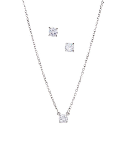 Mia Cubic Zirconia Necklace and Earring Set